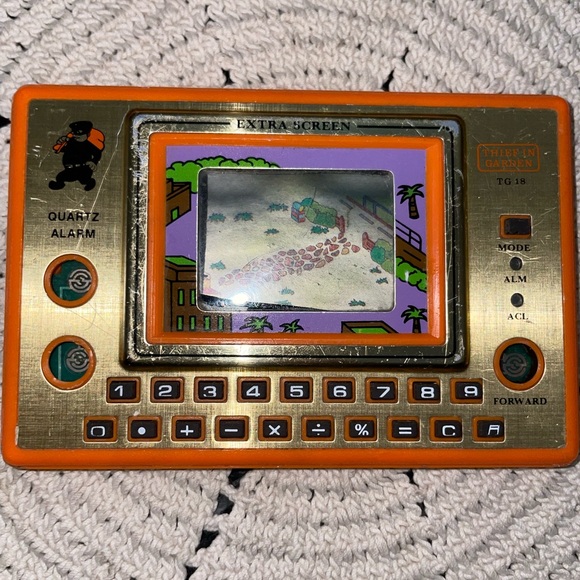 Game and Watch Thief In The Garden Great Condition Not Working , For Parts Only